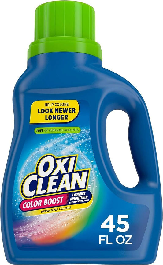 Oxiclean Color Boost & Stain Remover Liquid Laundry Detergent | 22 Loads, 45 Oz