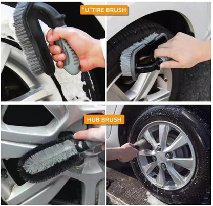 9 Pcs Car Wash Tool Cleaning Kit, for Ford C-Max/Ecosport/Edge/Explorer/Fiesta/Focus. Durable with Storage Bag Car Detailing Kit Reusable