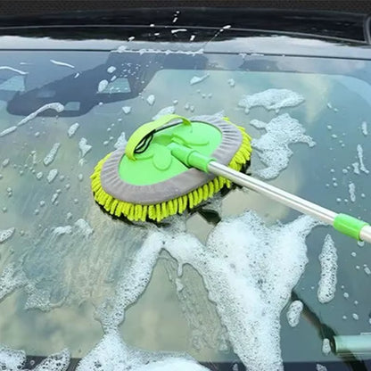 Car Washing Mop Cleaning Brush Retractable Long Handle Cleaning Mop Car Cleaning Tool without Leaving Any Marks