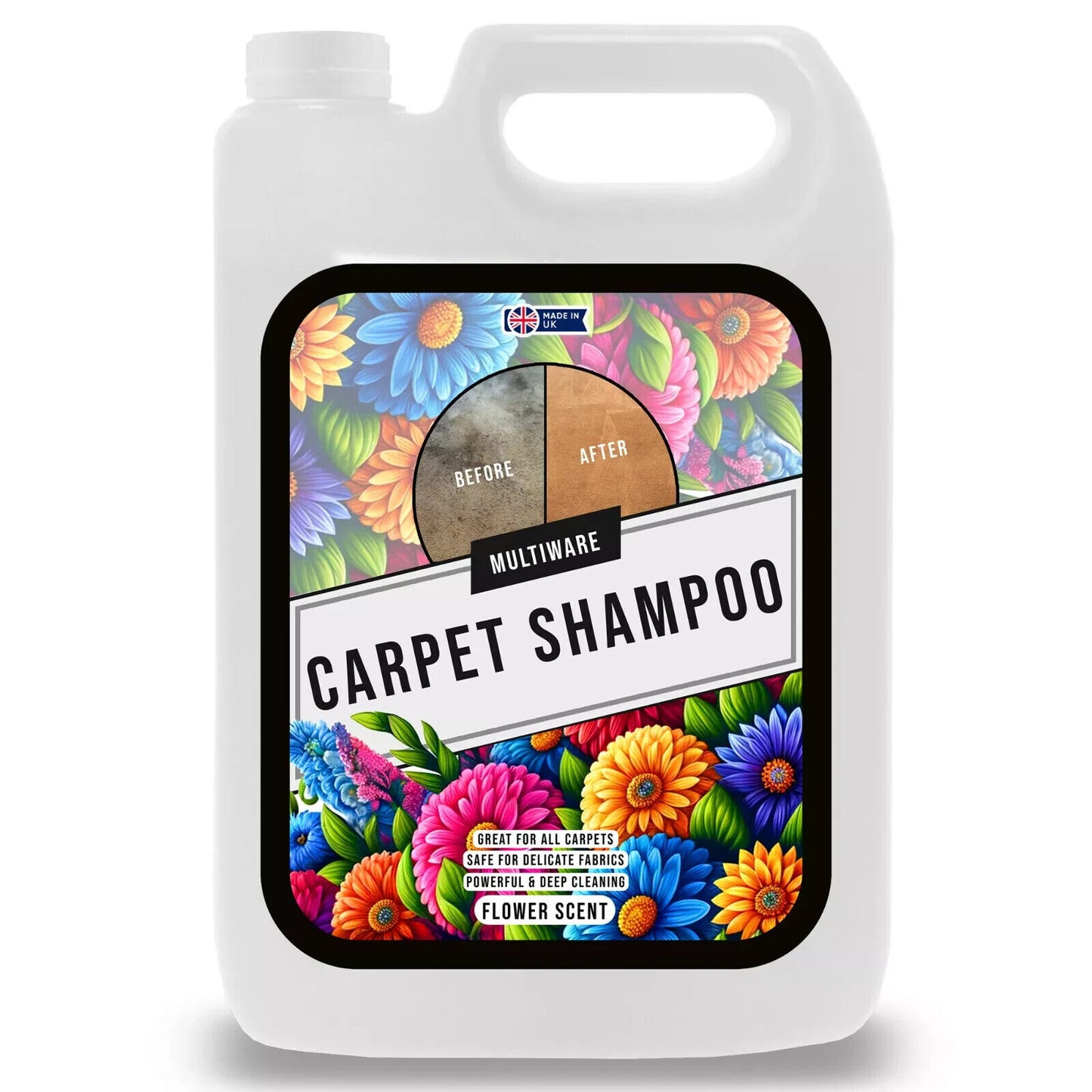 CARPET SHAMPOO CLEANER CLEANING DETERGENT 10L ODOUR PET DEODORISER VAX FLORAL