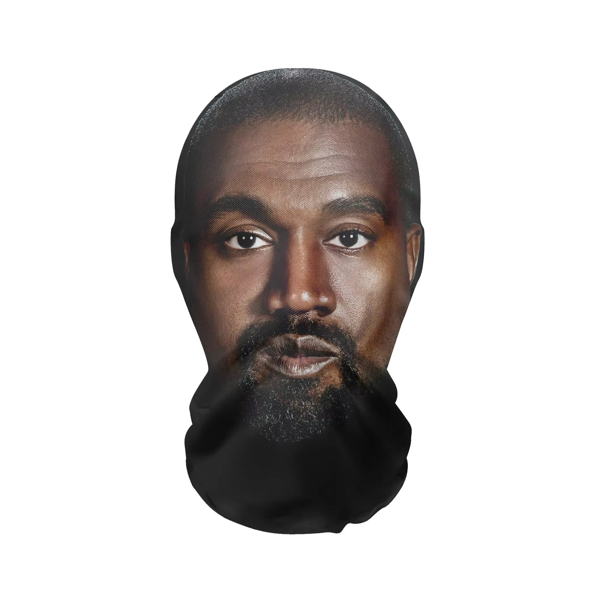 Cosplay 3D Printed Kanye Mask Stretch Mesh Full Face Mask Men and Women Role Play Headdress Hip Hop Fashion Balaclava Headdress