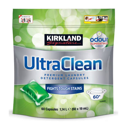 Ultra Clean Laundry Bio Detergent, 2 X 60 Pack