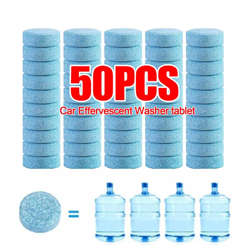 Solid Cleaner Car Windscreen Cleaner Effervescent Tablet Auto Wiper Glass Solid Cleaning Concentrated Tablets Detergent