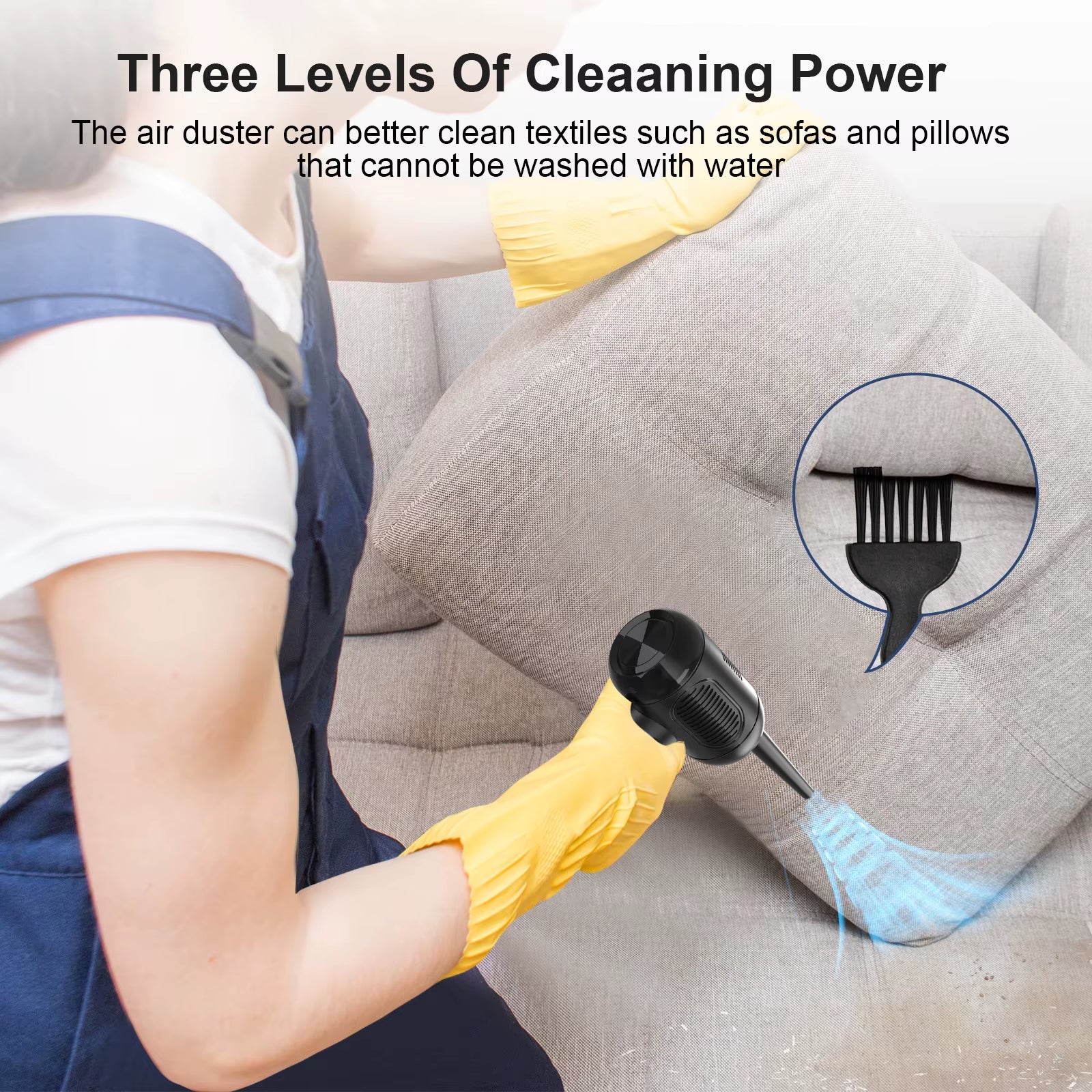 Computer Dust Blower Air Cleaners Home Compressed Duster High Power Electric Cordless for Computer Car House Cleaning