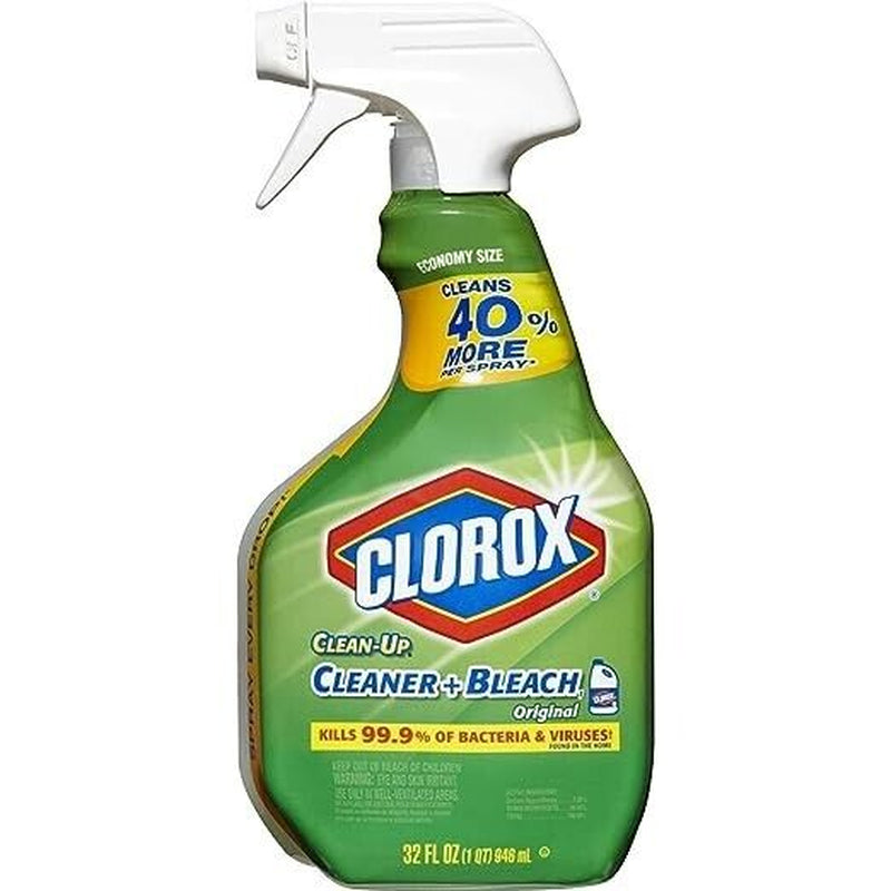 Clorox Clean-Up Cleaner with Bleach Spray Bottle, 32 Fl Oz (Pack of 3)