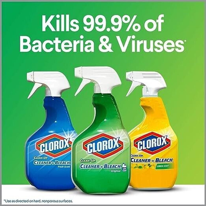 Clorox Clean-Up Cleaner with Bleach Spray Bottle, 32 Fl Oz (Pack of 3)