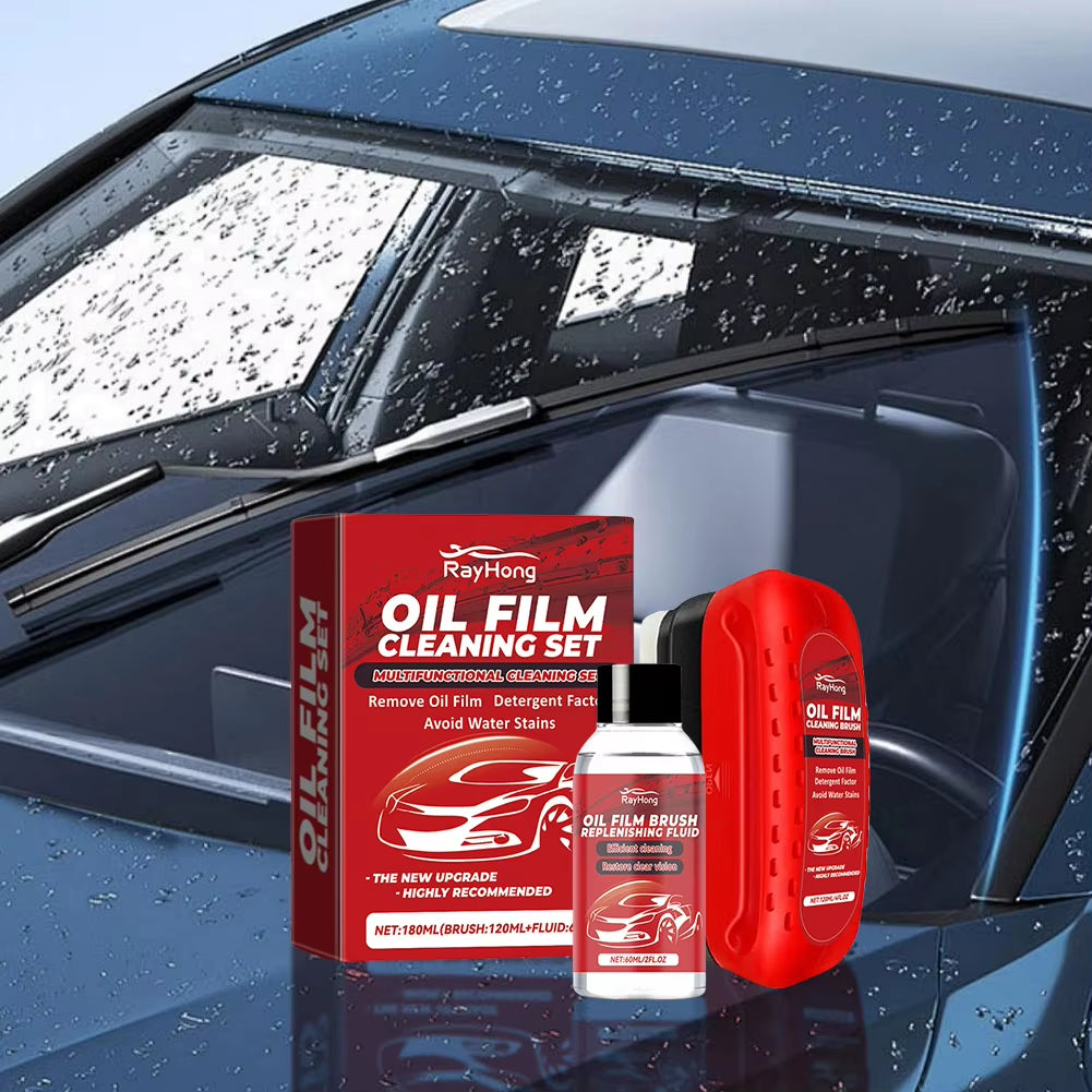 Car Glass Cleaning Brush Automotive Oil Film Cleaning Brush Prevents Rain and Fog Universal Glass Cleaning Wipe Board