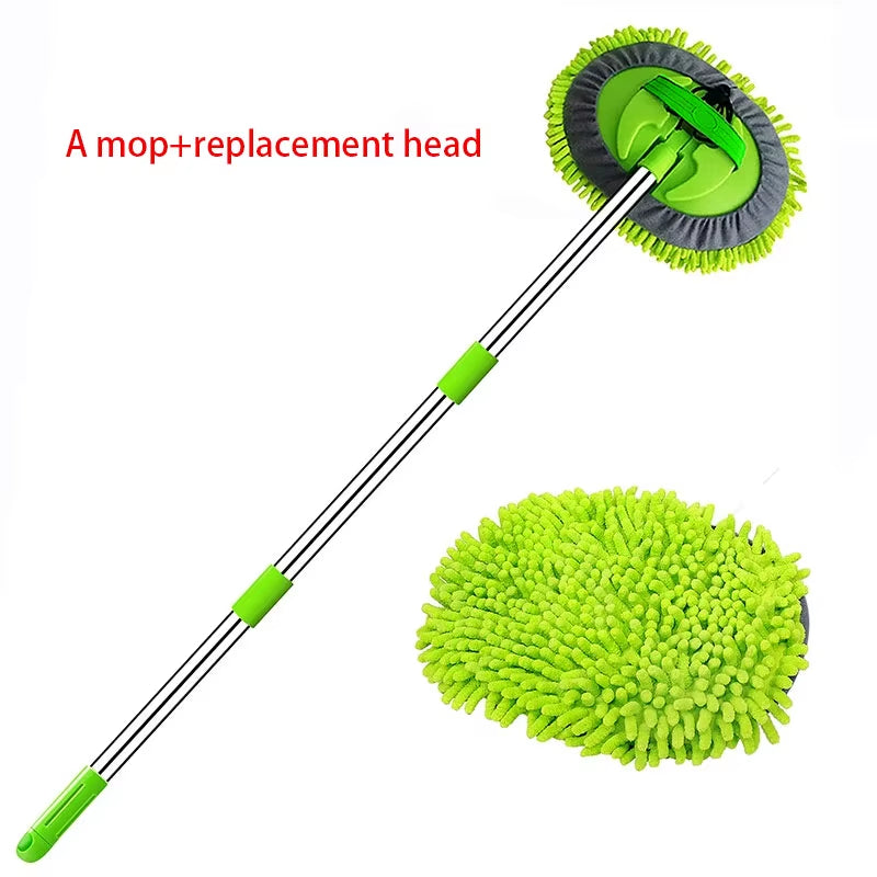 Car Washing Mop Cleaning Brush Retractable Long Handle Cleaning Mop Car Cleaning Tool without Leaving Any Marks