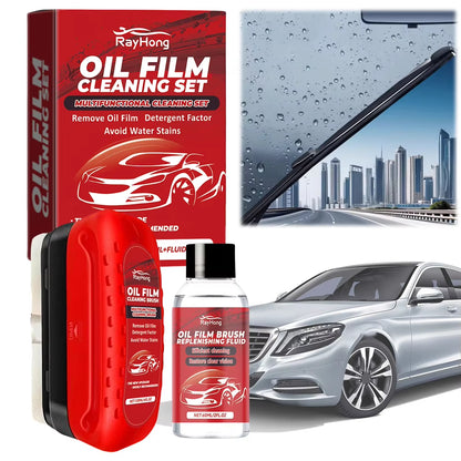 Car Glass Cleaning Brush Automotive Oil Film Cleaning Brush Prevents Rain and Fog Universal Glass Cleaning Wipe Board